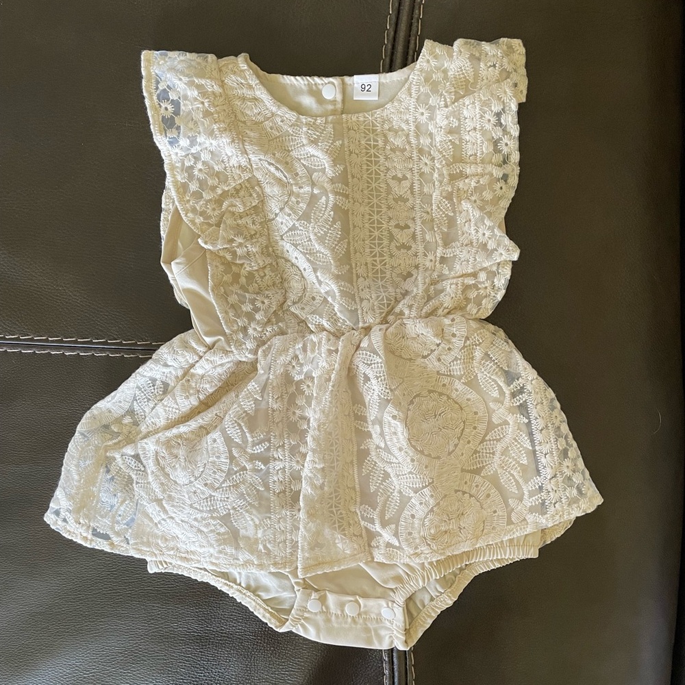 New Cream Lace Onesie 18-24 months